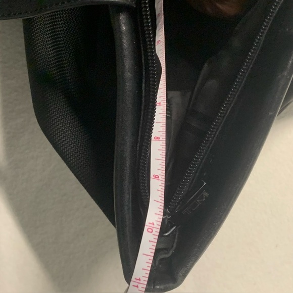 Tumi Tote Shoulder Bag Ballistic Nylon Leather Travel Carry On Black 4362D3 - Picture 15 of 16